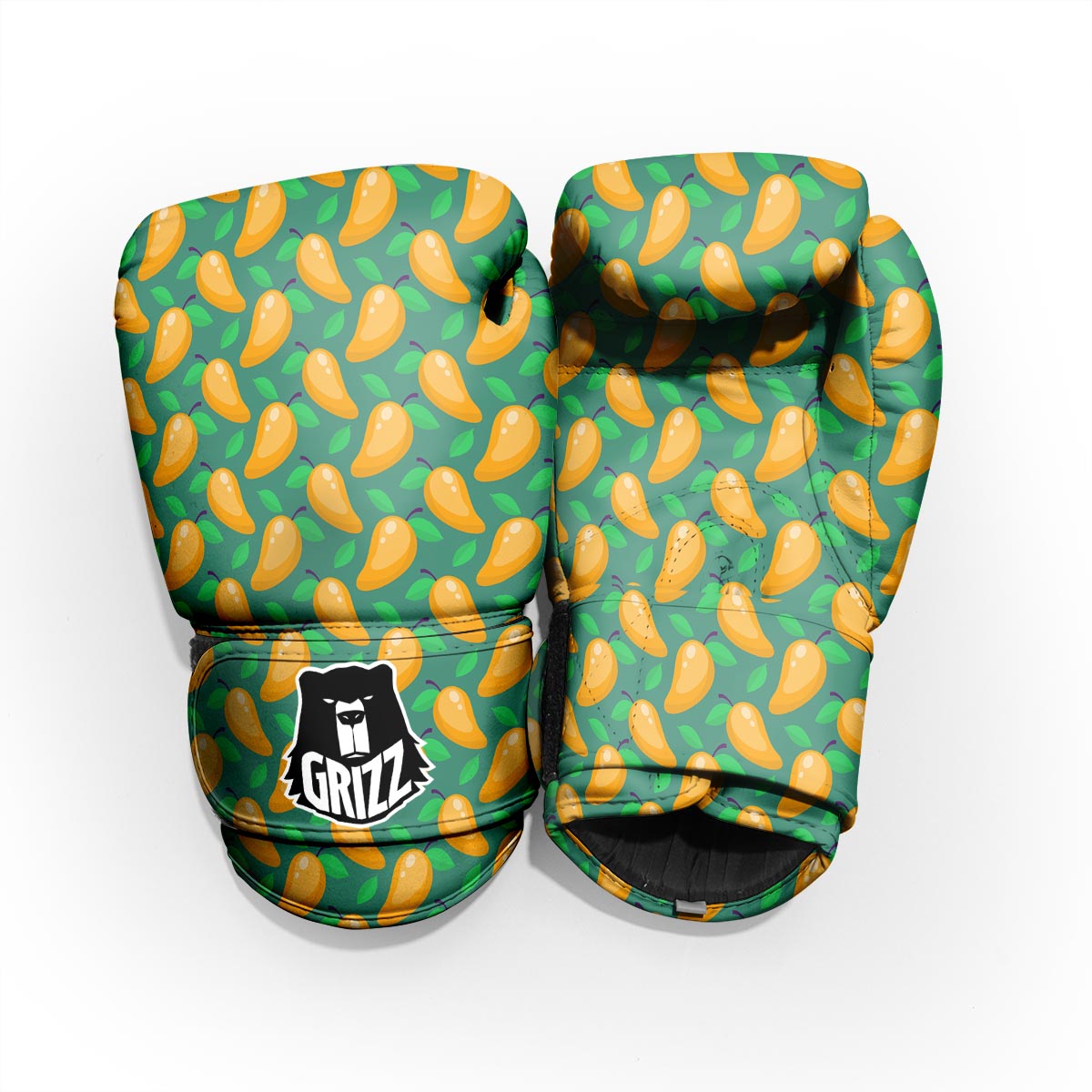 Ripe Mango Fruit Print Pattern Sparring Gloves-grizzshop
