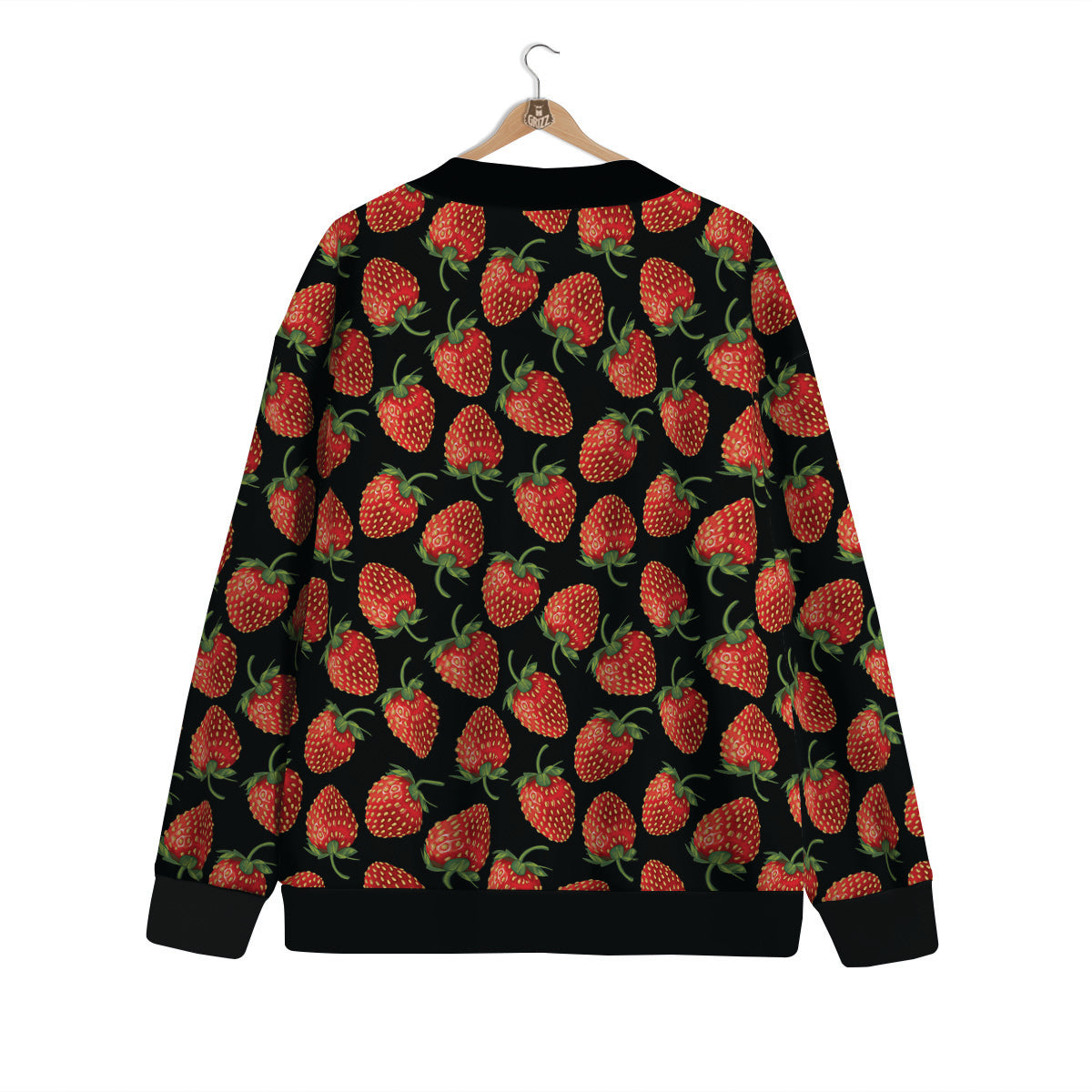 Ripe Strawberries Print Pattern Cardigan-grizzshop