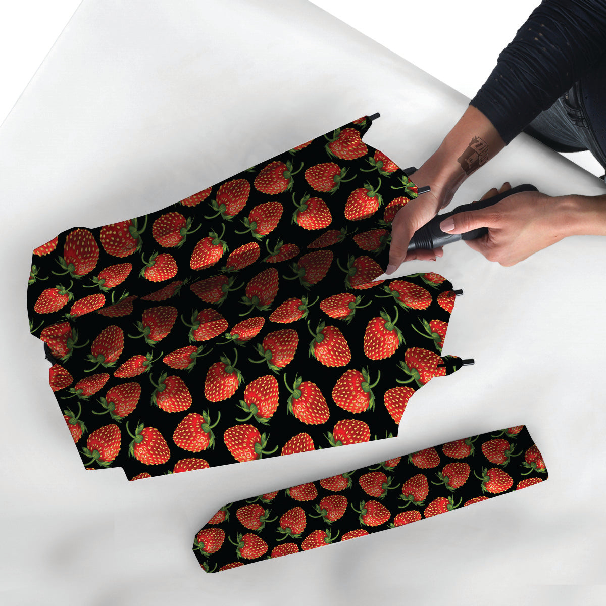 Ripe Strawberries Print Pattern Umbrella-grizzshop