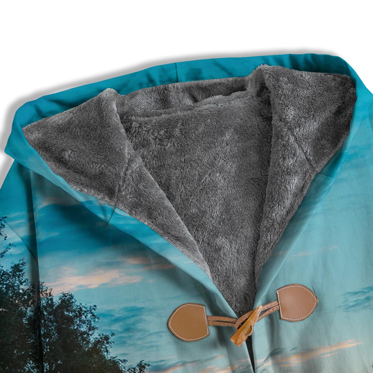 Road Sunrise Print Men's Windbreaker Jacket-grizzshop
