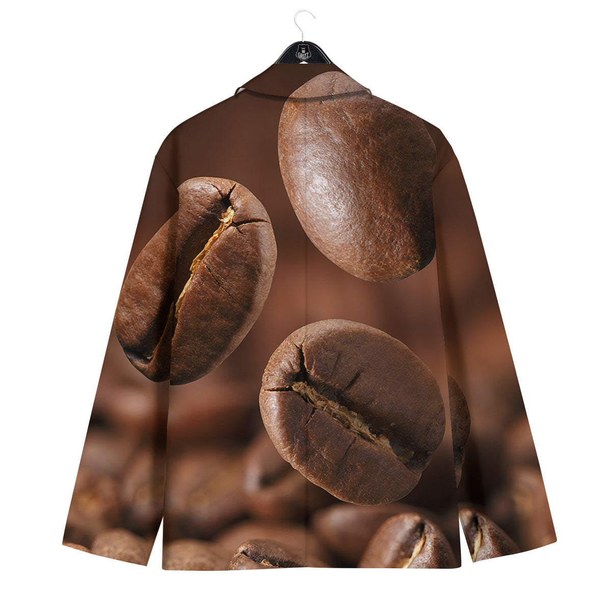 Roasted Coffee Bean Print Men's Sport Coat-grizzshop
