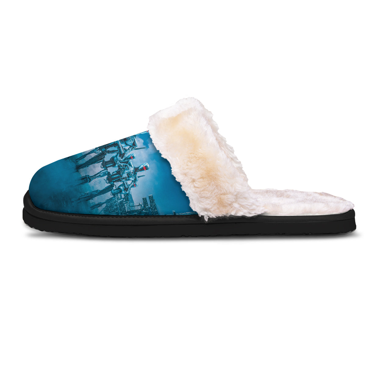 Robot Army Print Slippers-grizzshop
