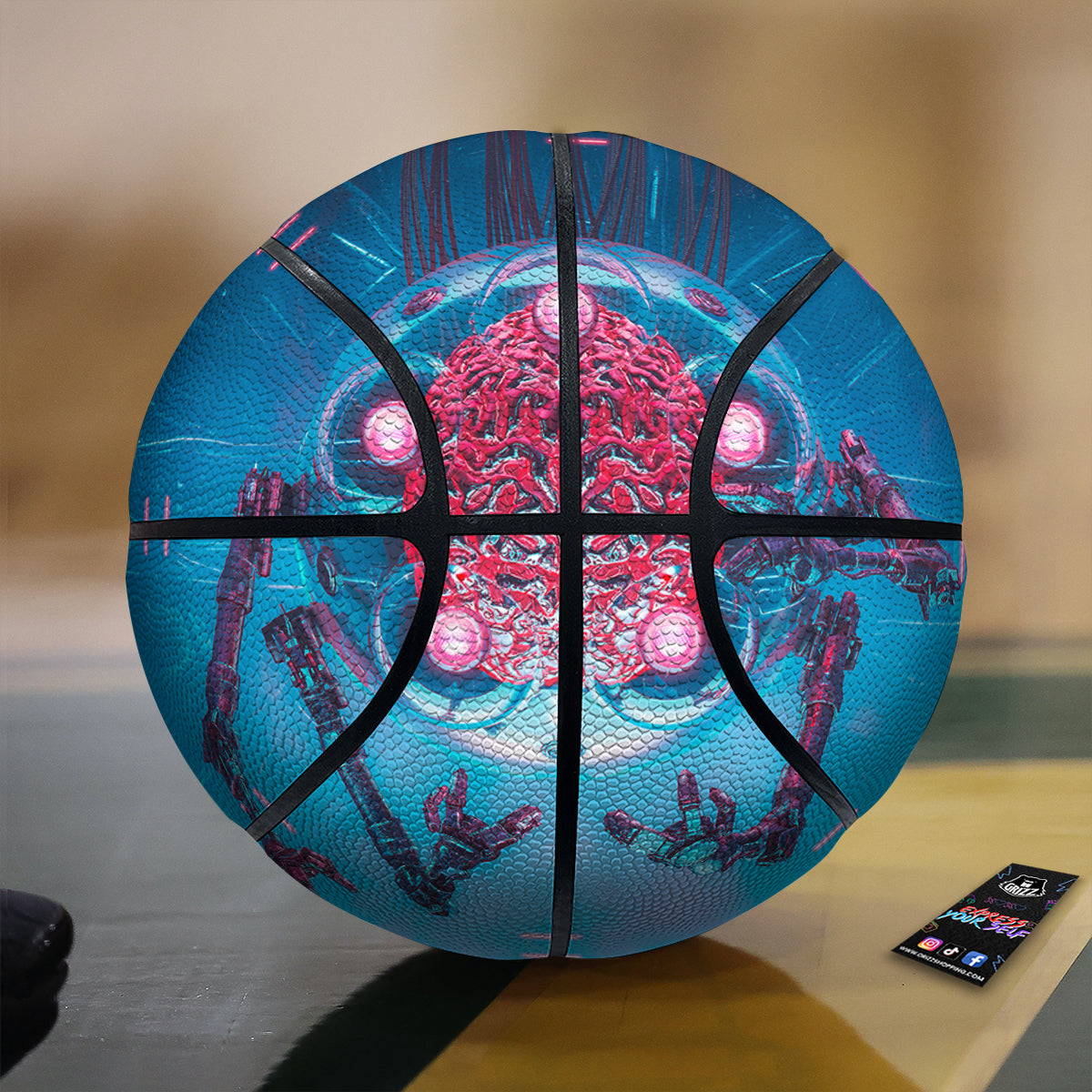 Robot Brain Machine Print Basketball-grizzshop