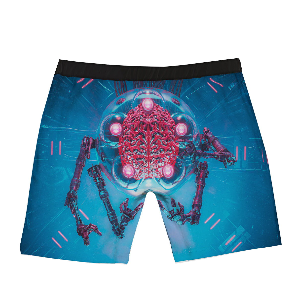 Robot Brain Machine Print Boxer Briefs-grizzshop