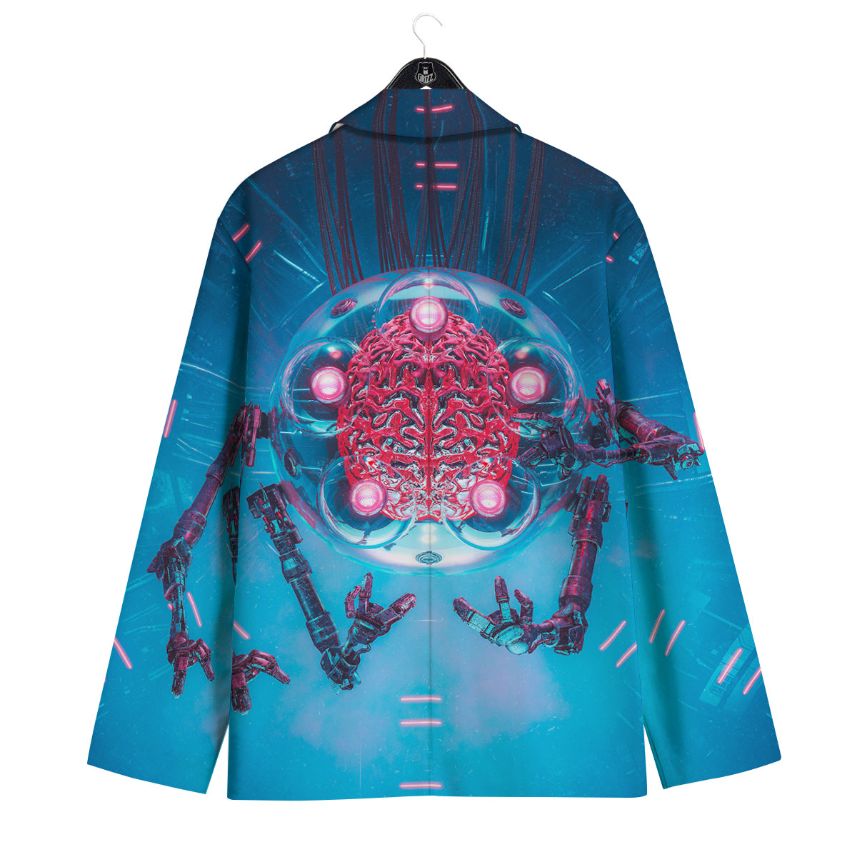 Robot Brain Machine Print Men's Sport Coat-grizzshop