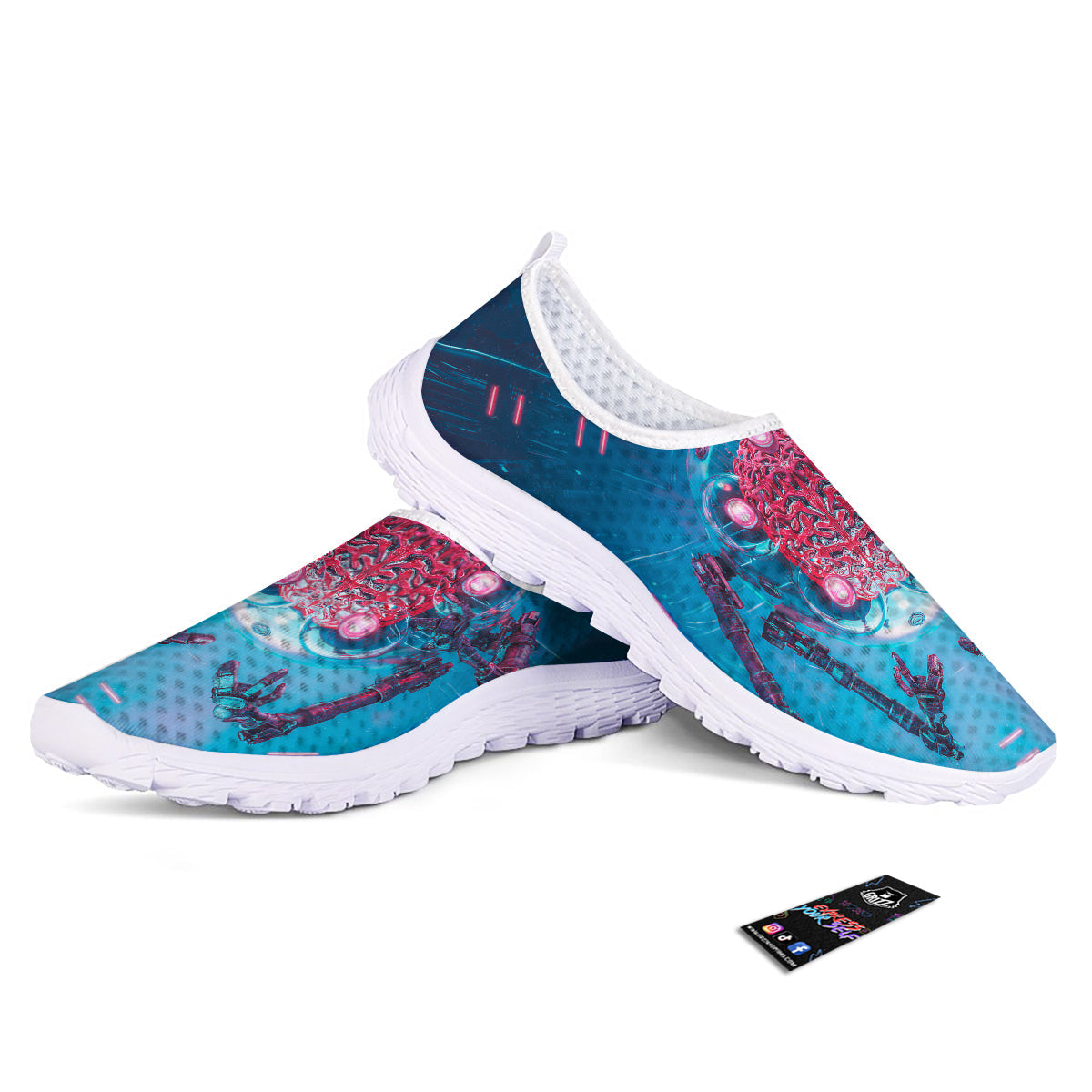 Robot Brain Machine Print Nurse Shoes-grizzshop