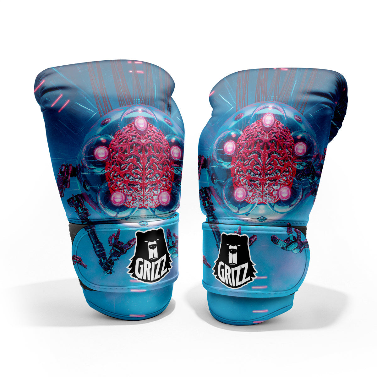 Robot Brain Machine Print Pro Boxing Glove