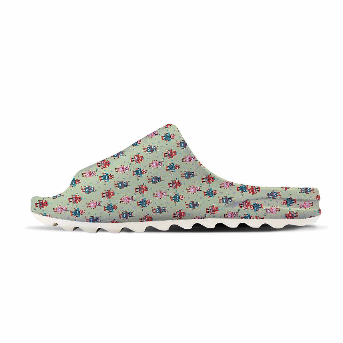 Robot Colorful Print Pattern Sandals-grizzshop