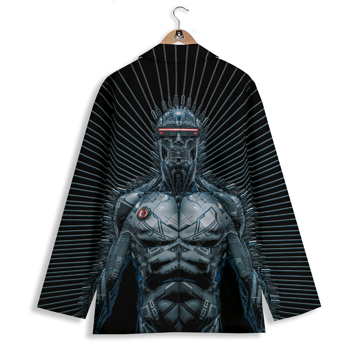 Robot Connection Print Women's Blazer-grizzshop