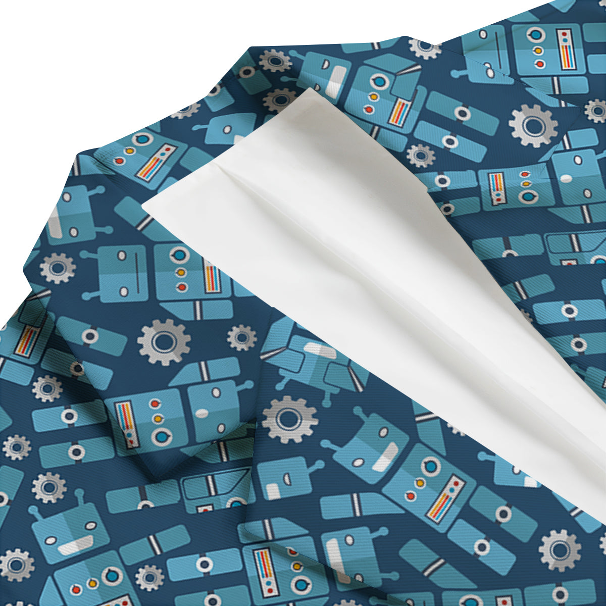 Robot Cyborg Pattern Print Men's Blazer-grizzshop
