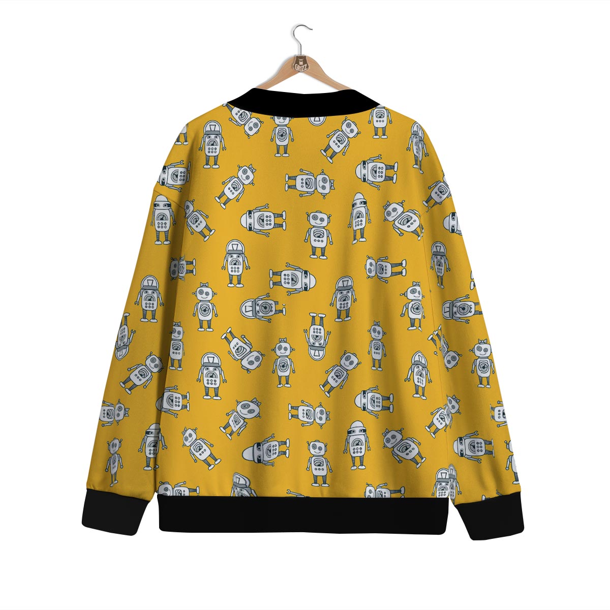 Robot Servant Print Pattern Cardigan-grizzshop