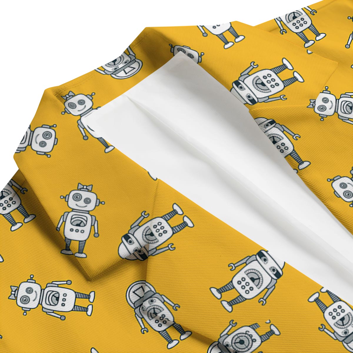 Robot Servant Print Pattern Men's Blazer-grizzshop