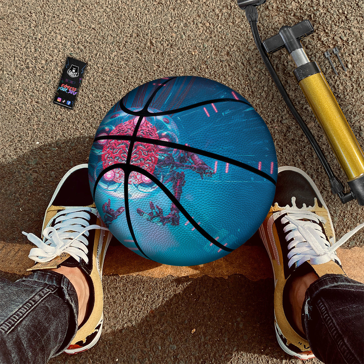 Robot Brain Machine Print Basketball