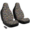 Rock Drove Gangster Print Pattern Car Seat Covers-grizzshop