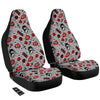 Rock’N’Roll Stiped White Black Print Pattern Car Seat Covers-grizzshop