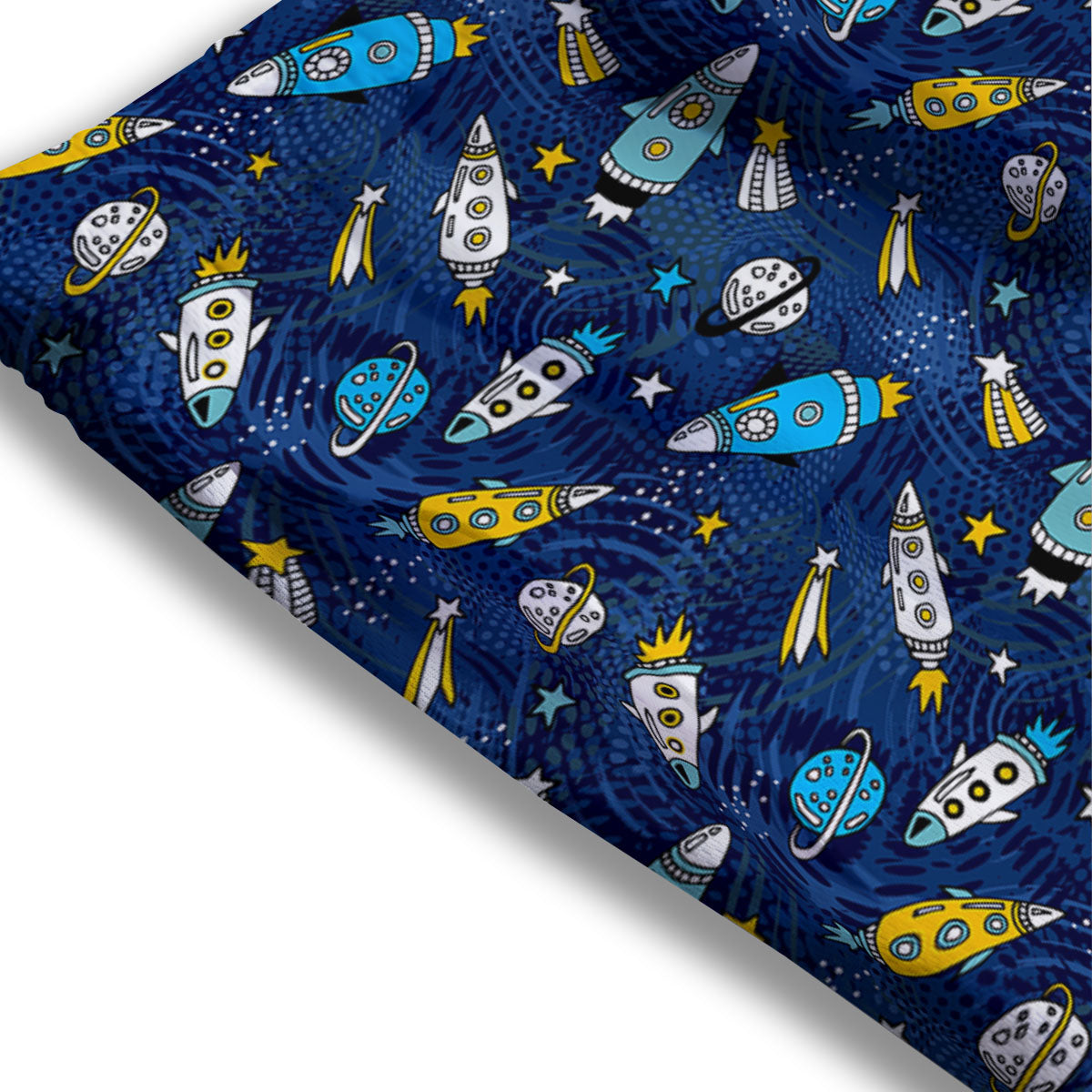Rocket Doodle Print Pattern Mesh Shorts-grizzshop