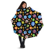 Rocket Watercolor Print Pattern Umbrella-grizzshop