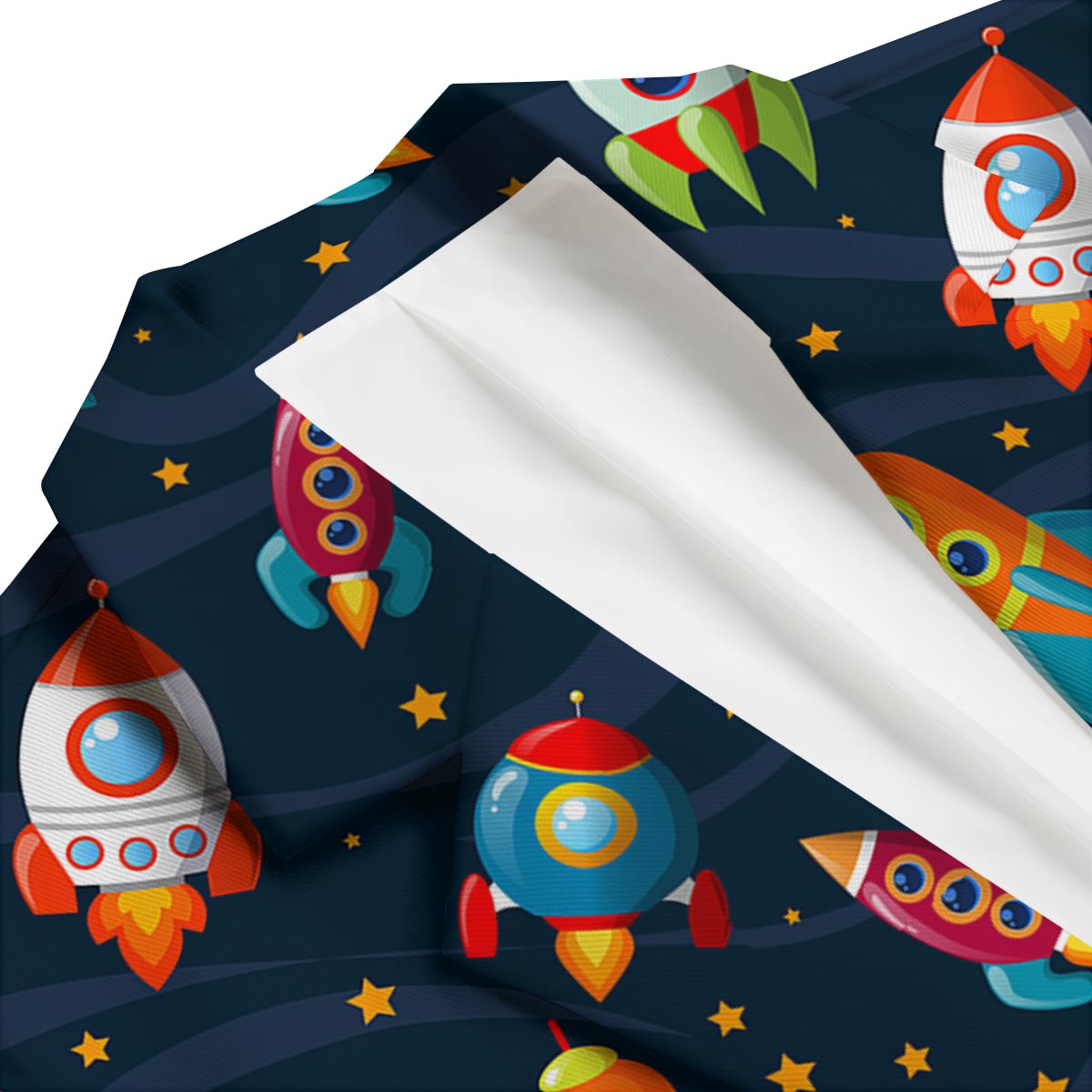Rockets Space Print Pattern Men's Blazer-grizzshop