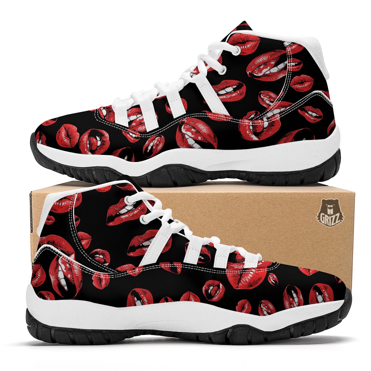 Rocky Lip White Bball Shoes-grizzshop