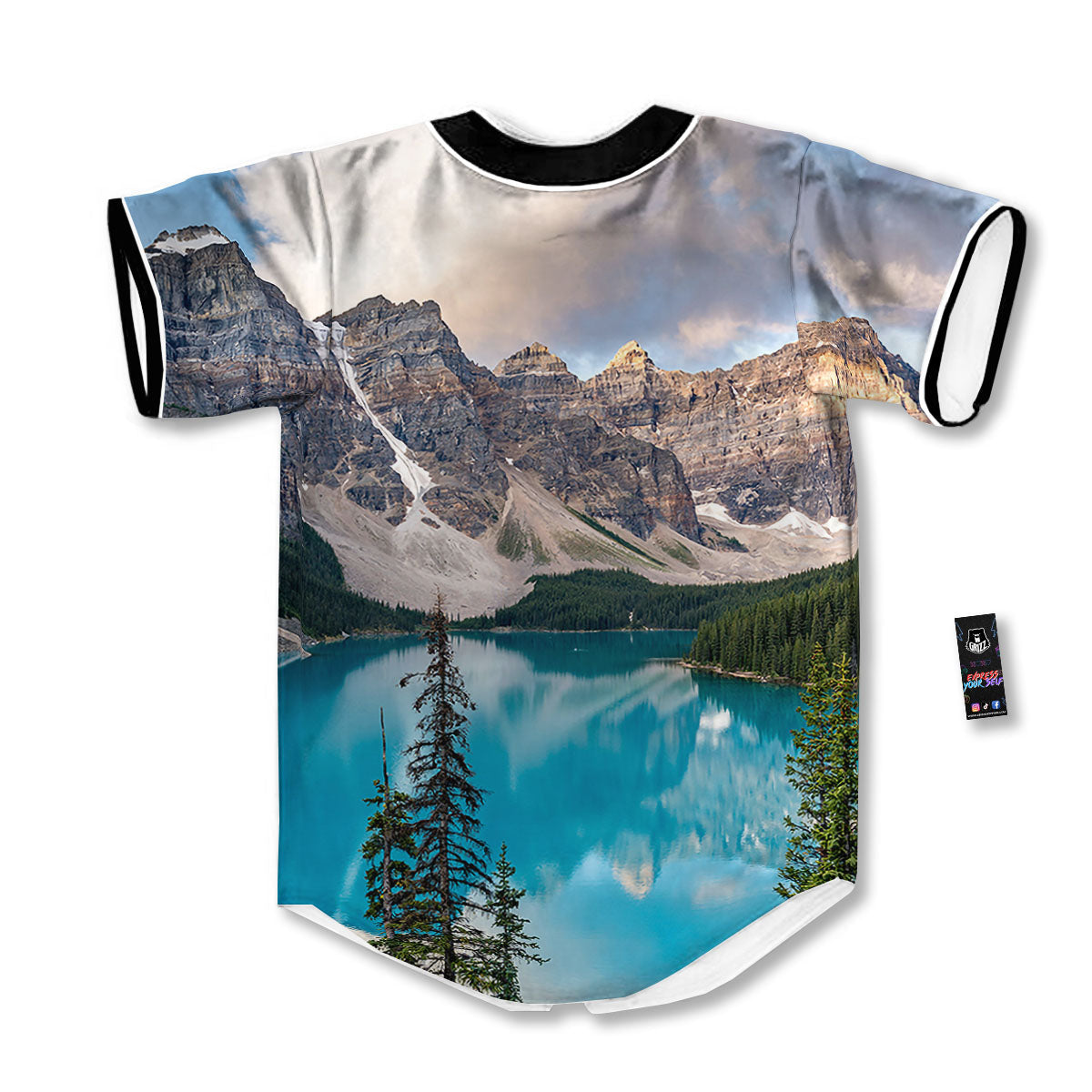 Rocky Mountain Print Baseball Jersey-grizzshop