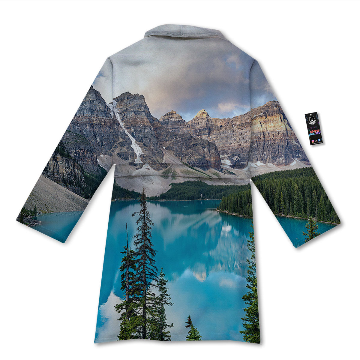 Rocky Mountain Print Bathrobe-grizzshop
