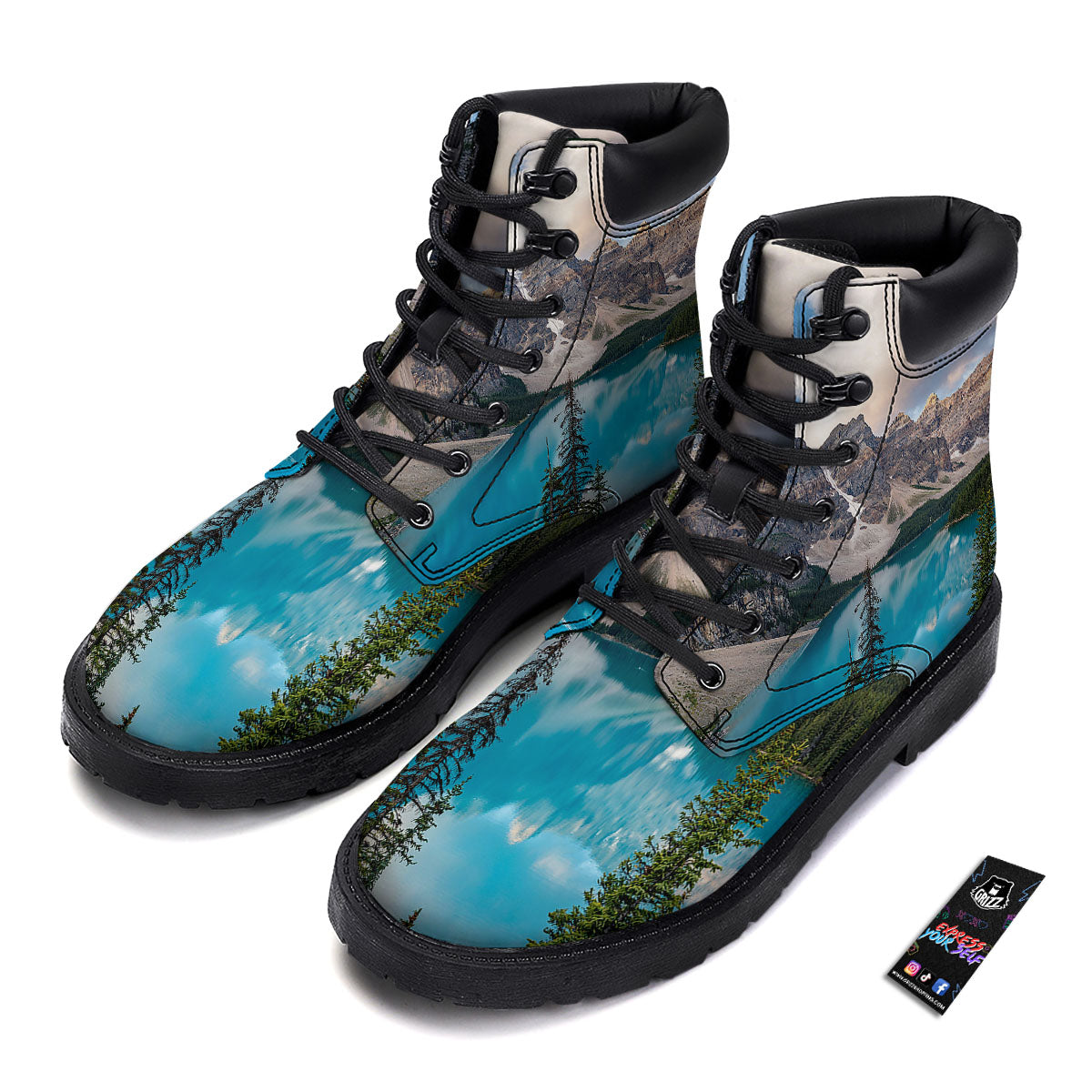 Rocky Mountain Print Boots-grizzshop