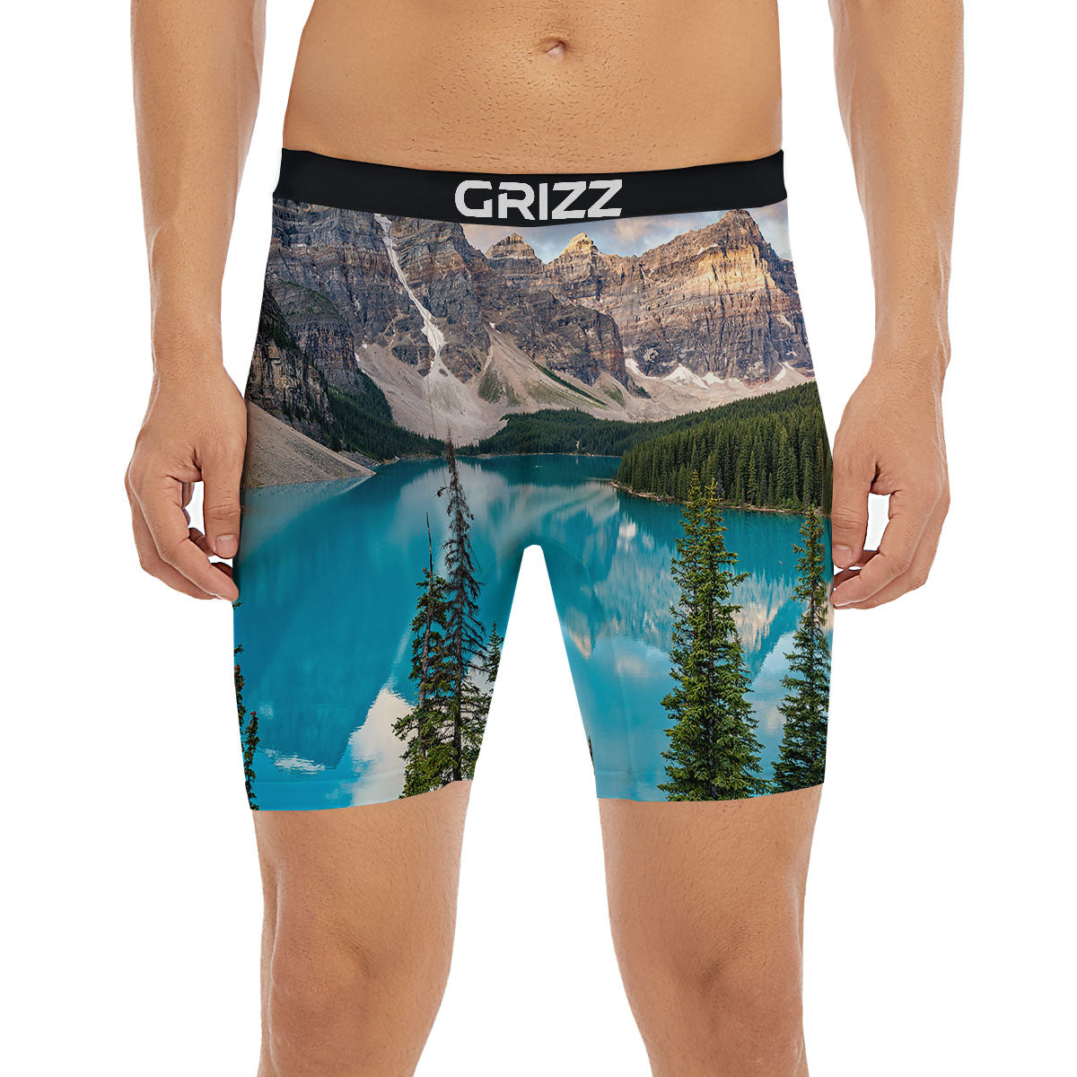 Rocky Mountain Print Boxer Briefs-grizzshop