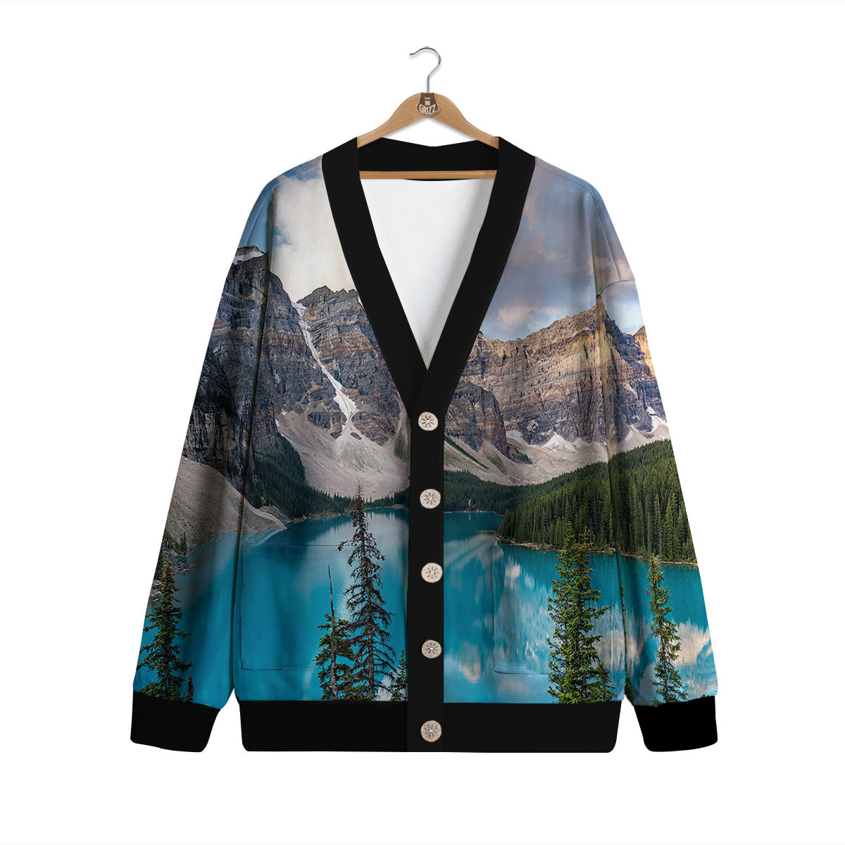Rocky Mountain Print Cardigan-grizzshop