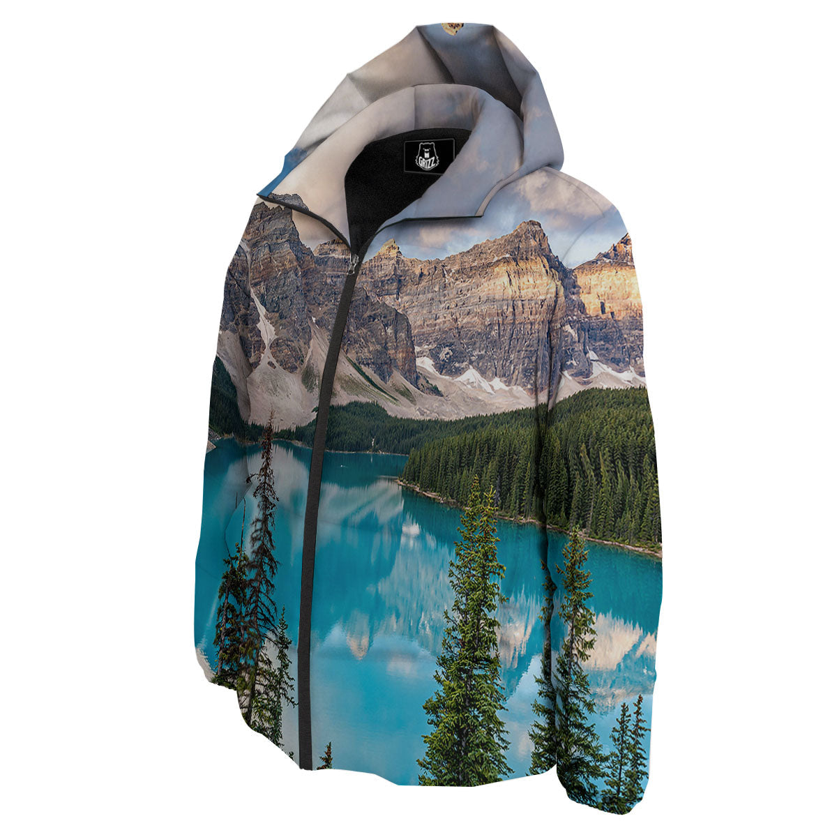 Rocky Mountain Print Down Jacket-grizzshop
