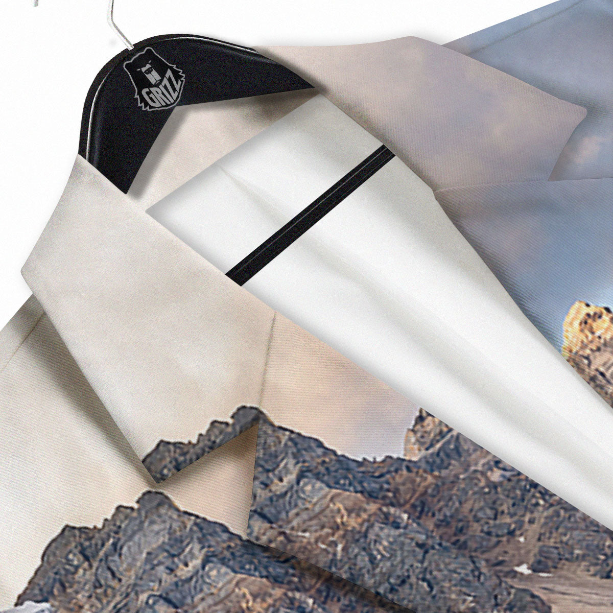 Rocky Mountain Print Men's Sport Coat-grizzshop
