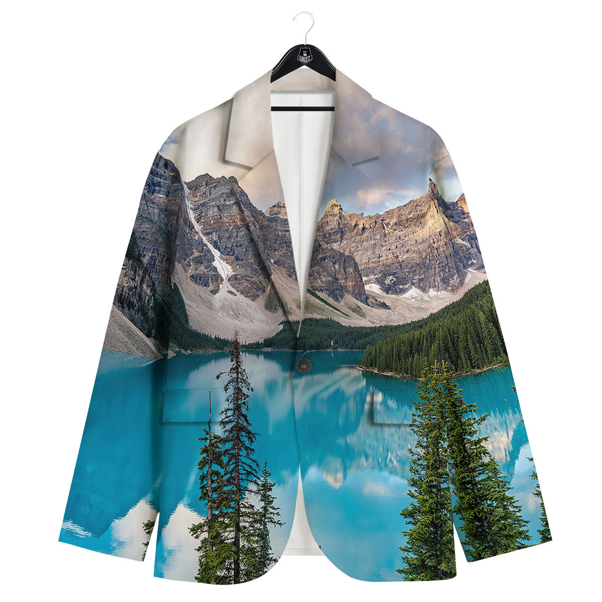 Rocky Mountain Print Men's Sport Coat-grizzshop