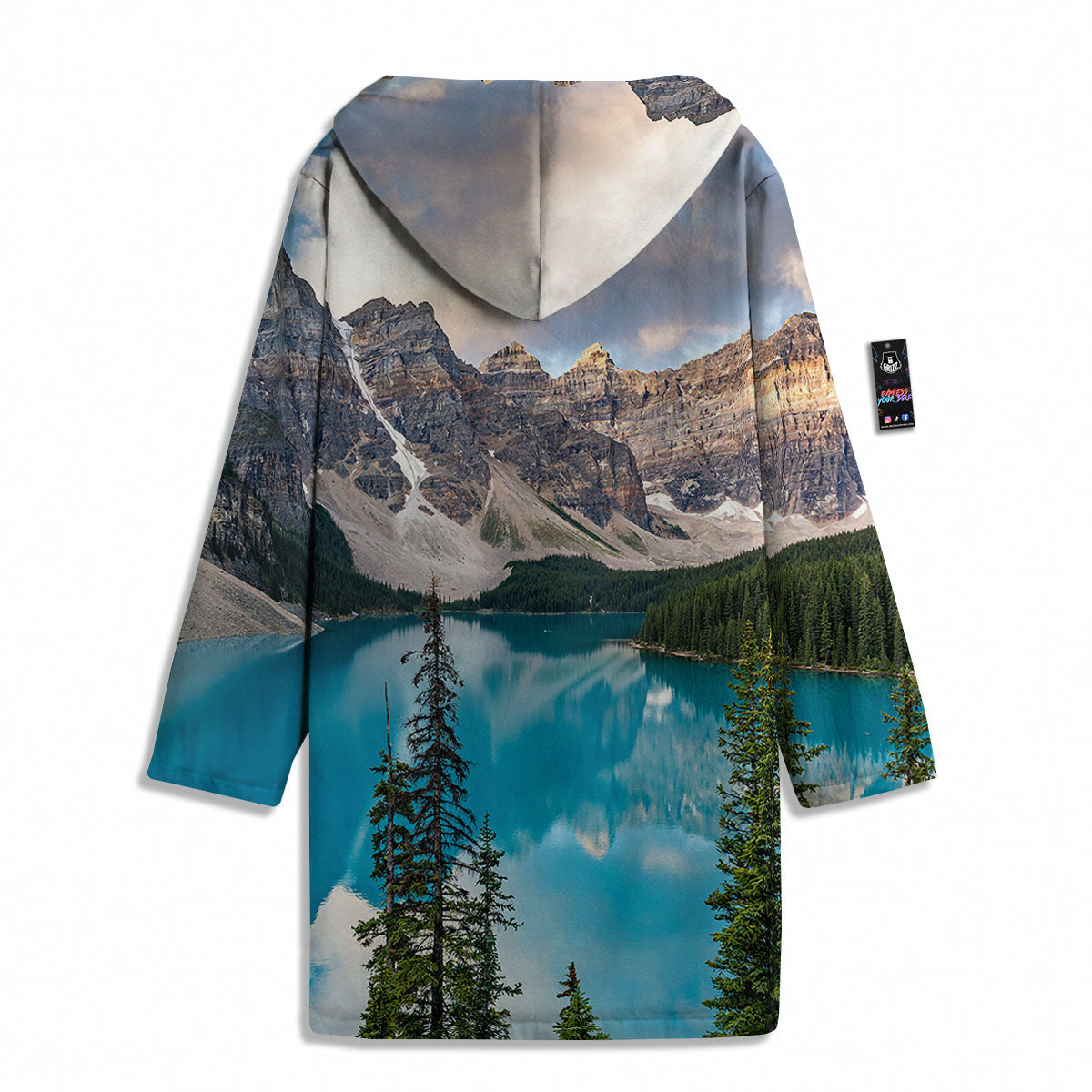 Rocky Mountain Print Men's Windbreaker Jacket-grizzshop