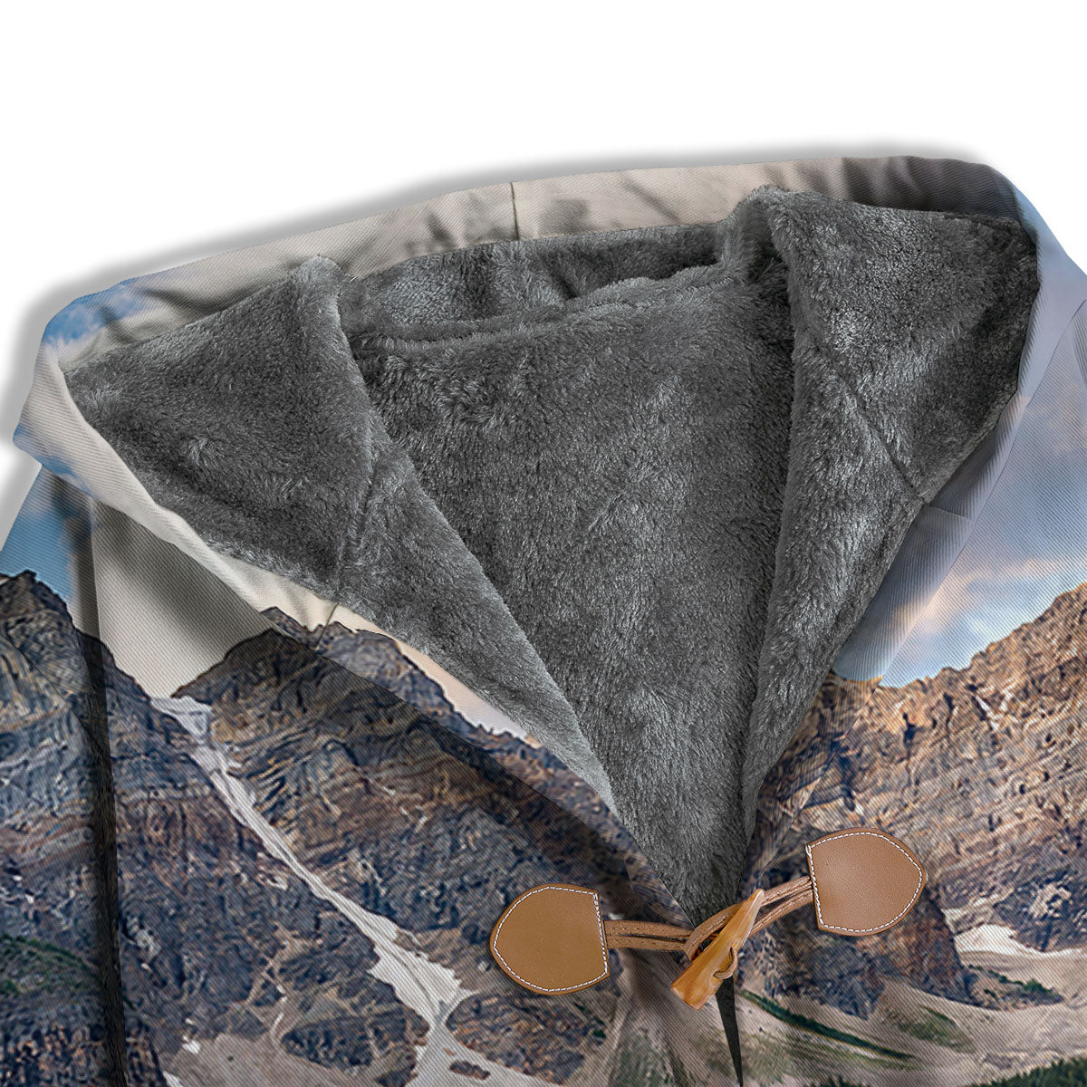 Rocky Mountain Print Men's Windbreaker Jacket-grizzshop