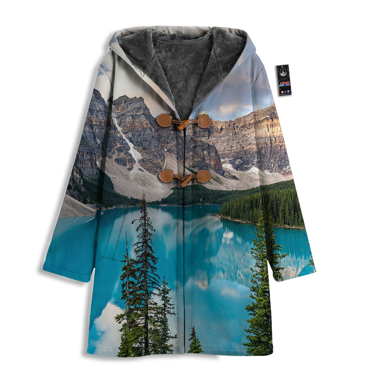 Rocky Mountain Print Men's Windbreaker Jacket-grizzshop