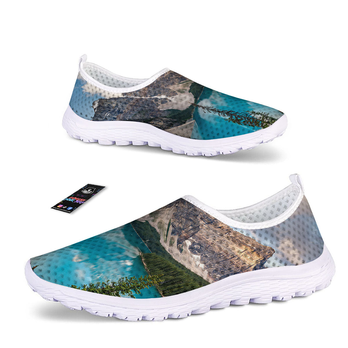 Rocky Mountain Print Nurse Shoes-grizzshop