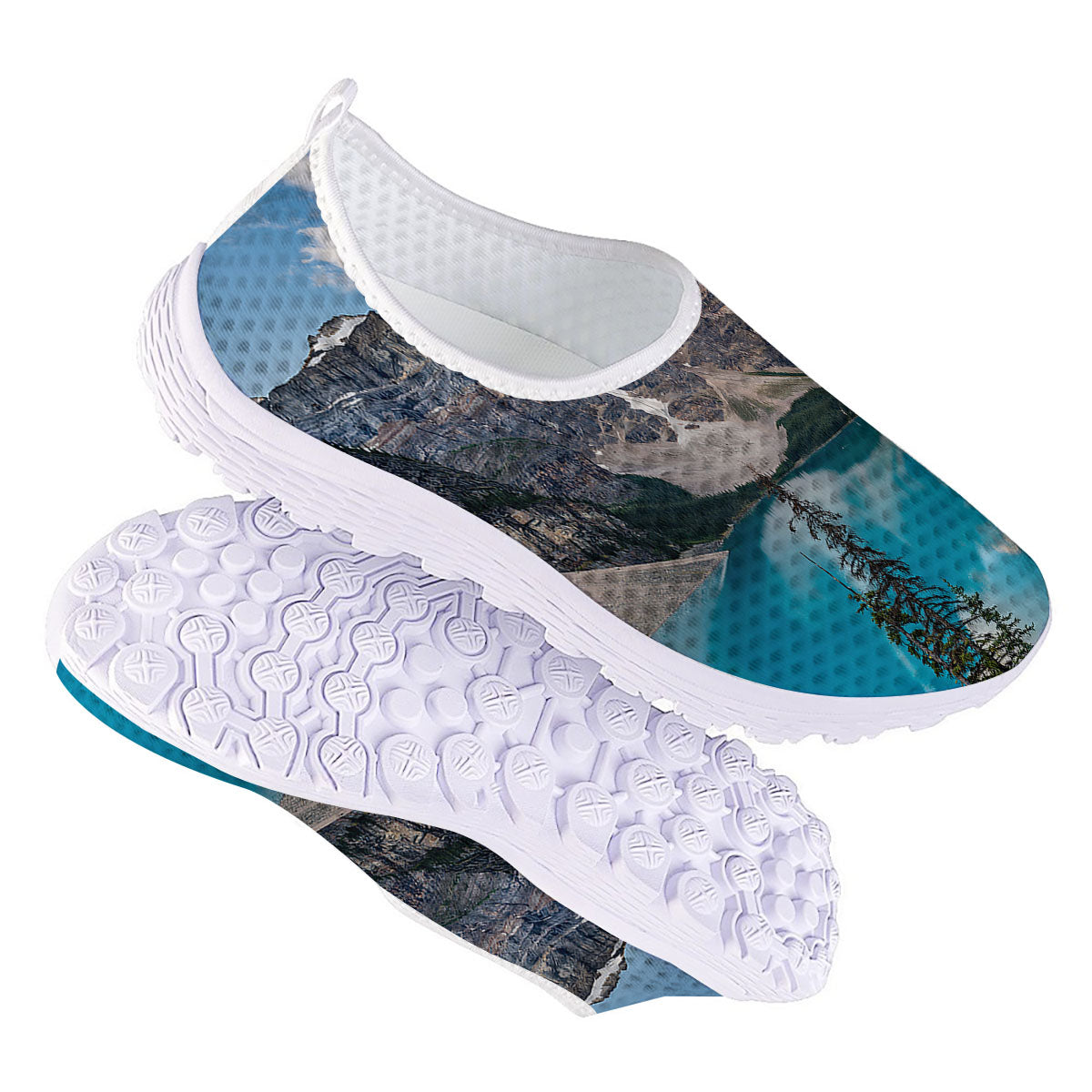 Rocky Mountain Print Nurse Shoes-grizzshop