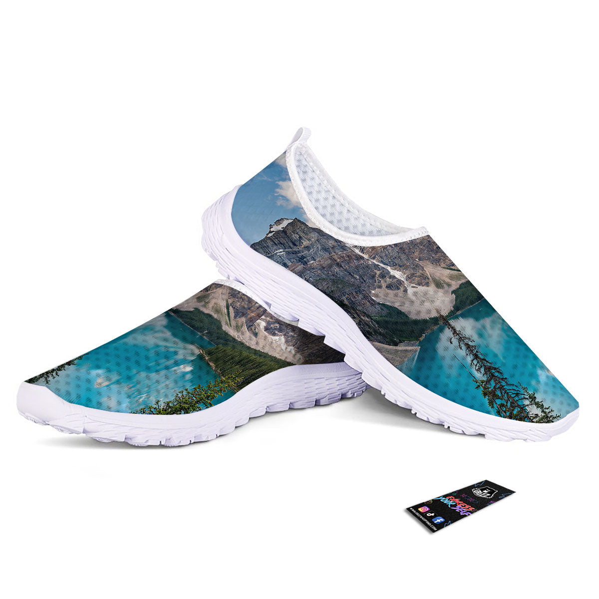 Rocky Mountain Print Nurse Shoes-grizzshop