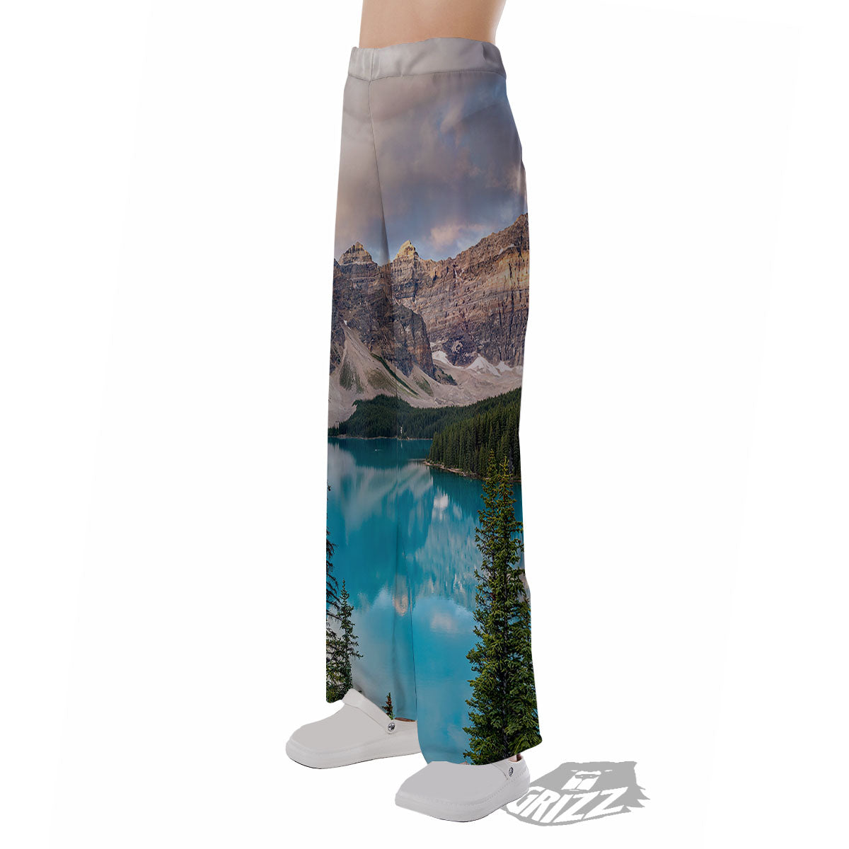 Rocky Mountain Print Pajama Pants-grizzshop