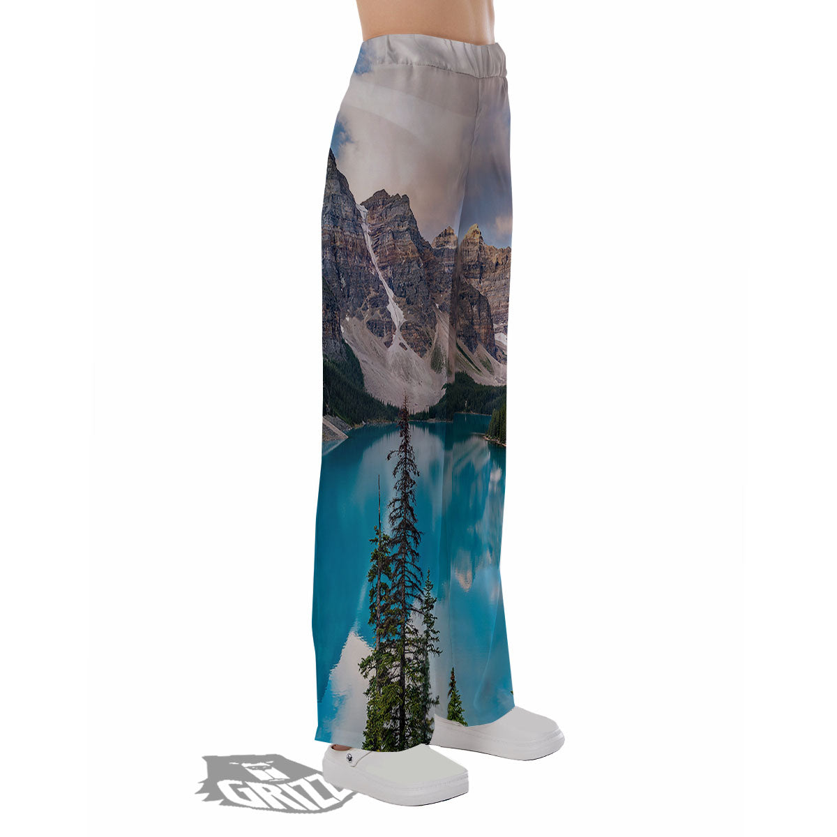 Rocky Mountain Print Pajama Pants-grizzshop