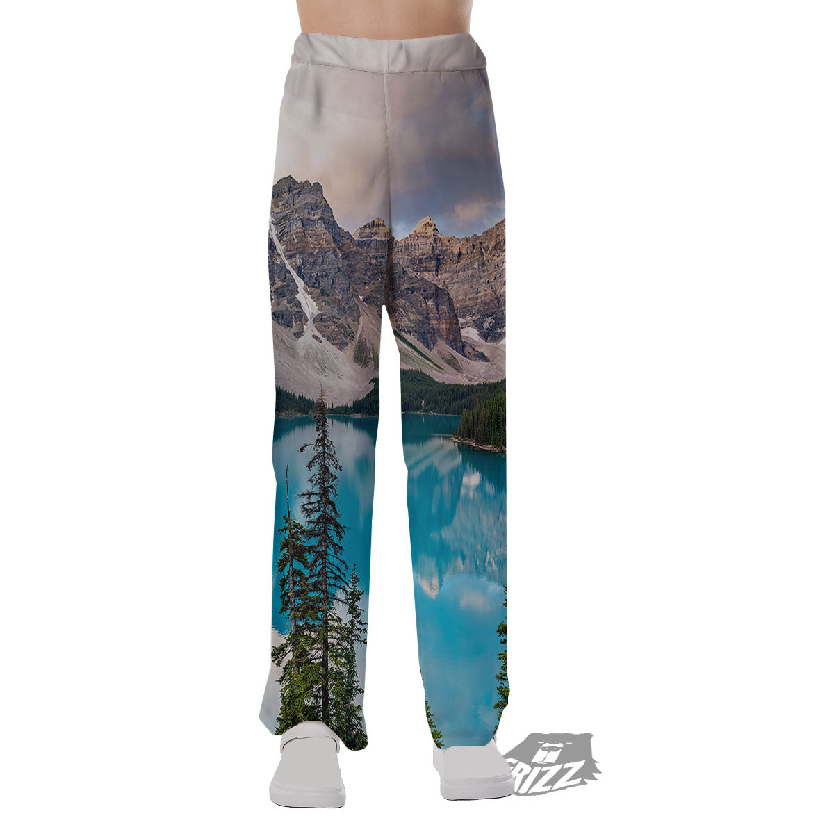 Rocky Mountain Print Pajama Pants-grizzshop