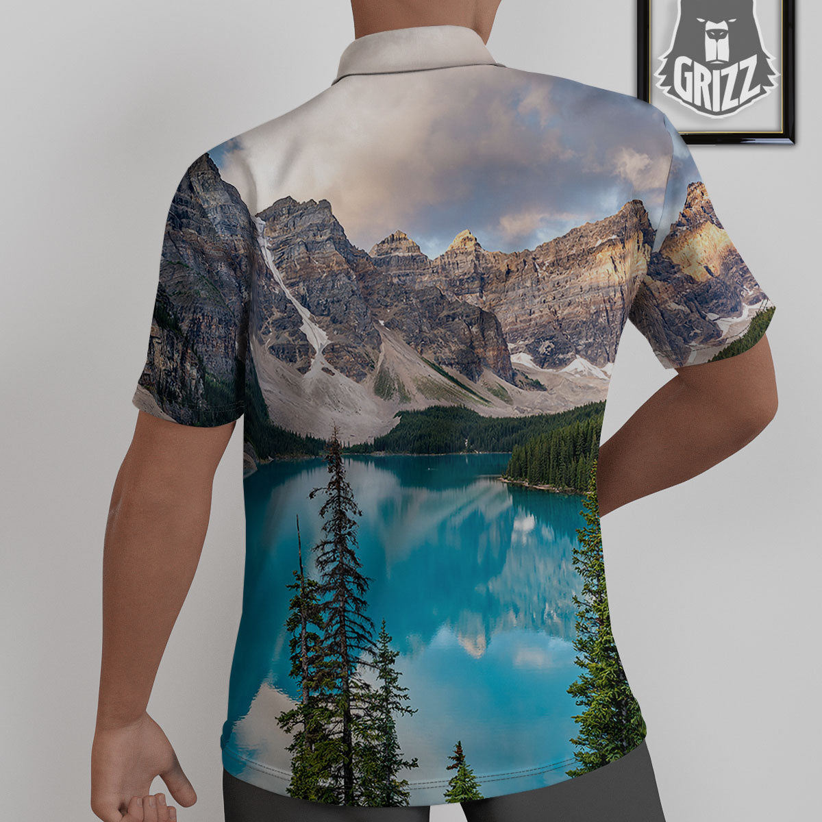 Rocky Mountain Print Untucked Shirts-grizzshop