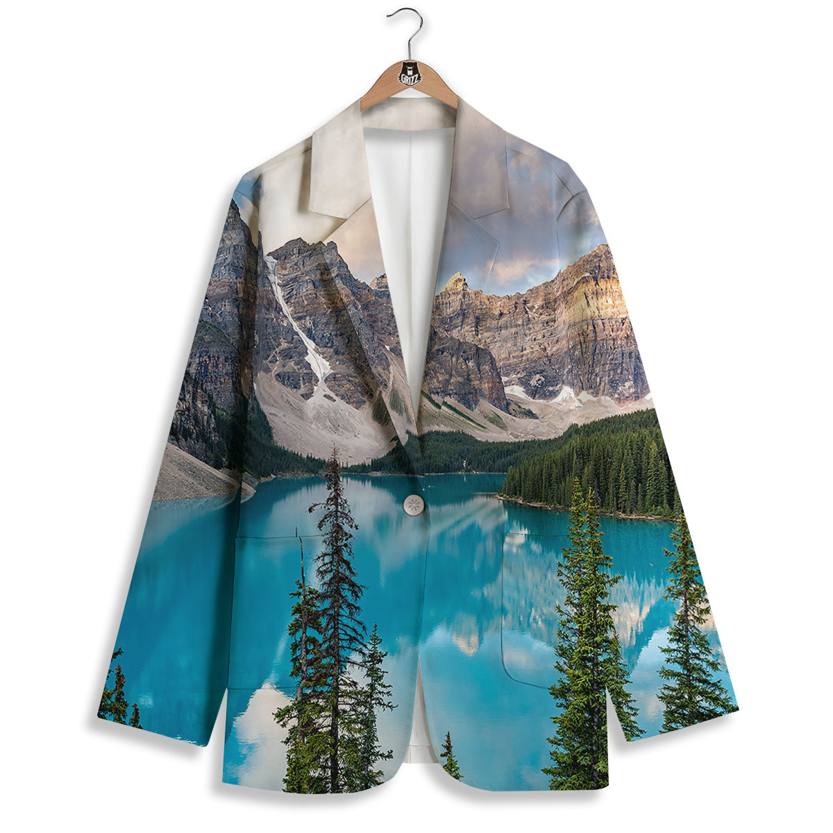 Rocky Mountain Print Women's Blazer-grizzshop
