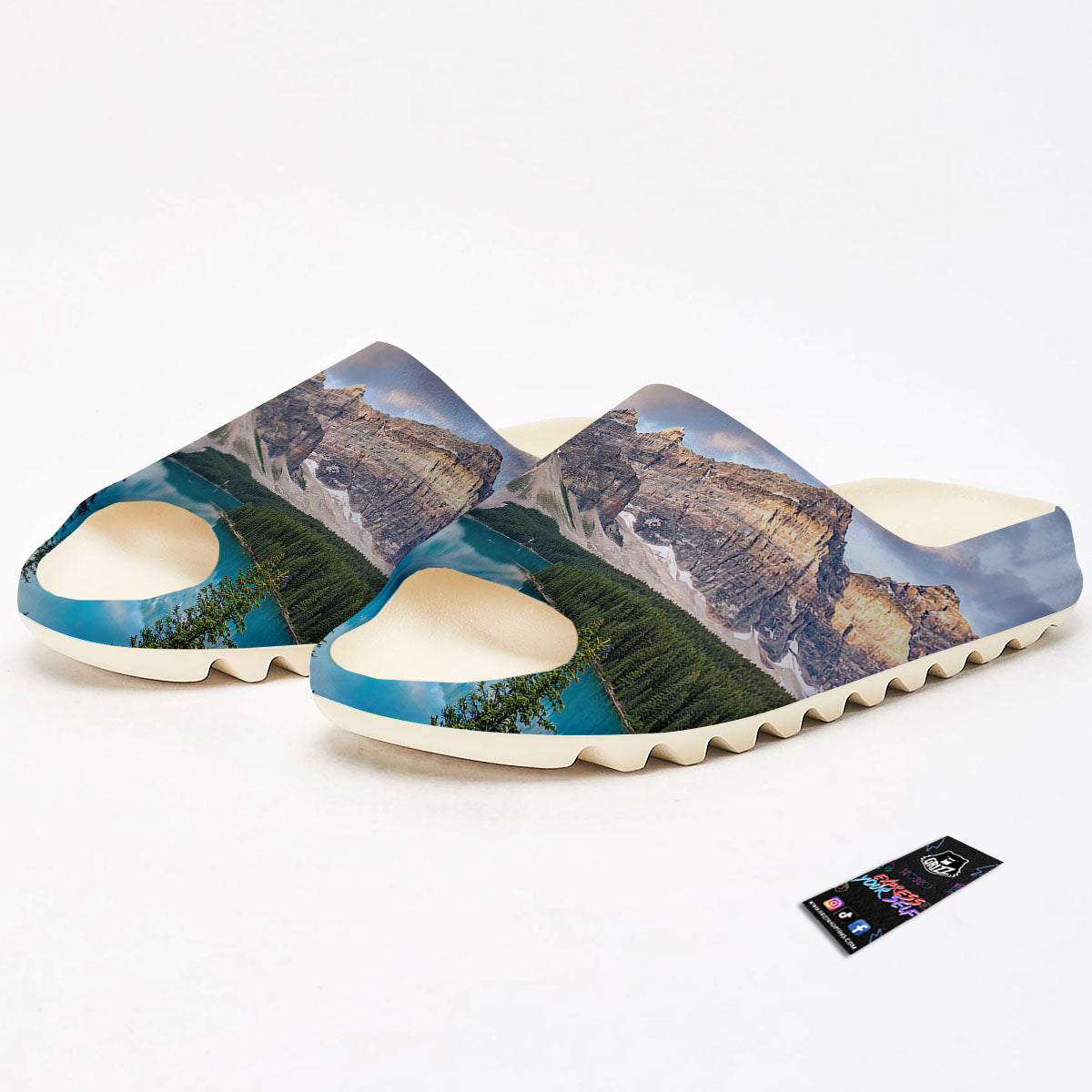 Rocky Mountain Print Sandals-grizzshop