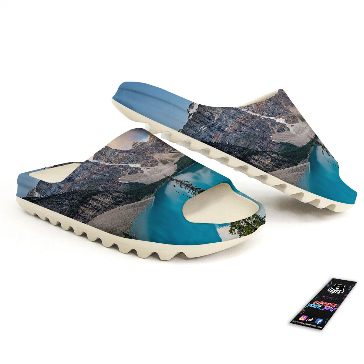 Rocky Mountain Print Sandals-grizzshop