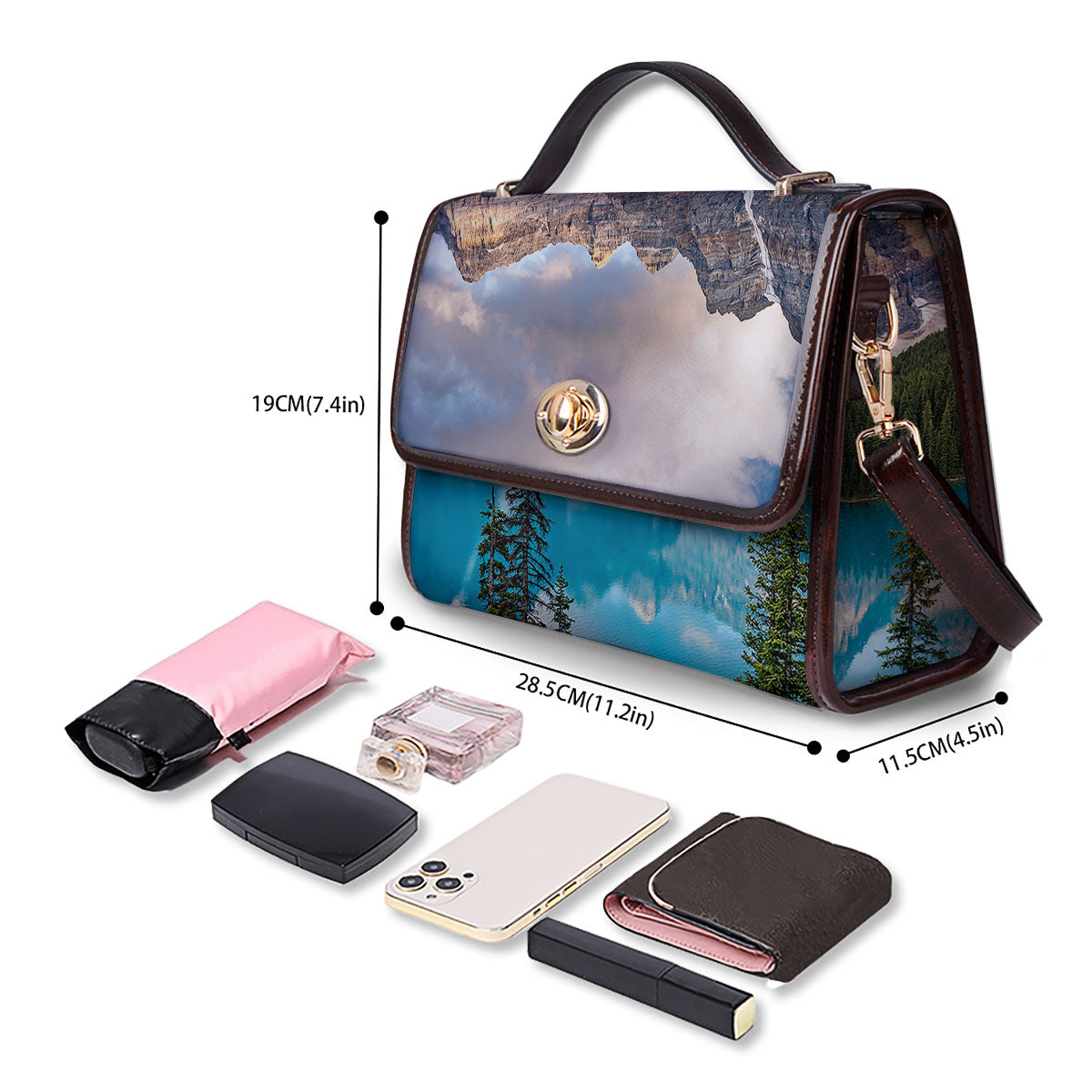 Rocky Mountain Print Women's Satchel Bag