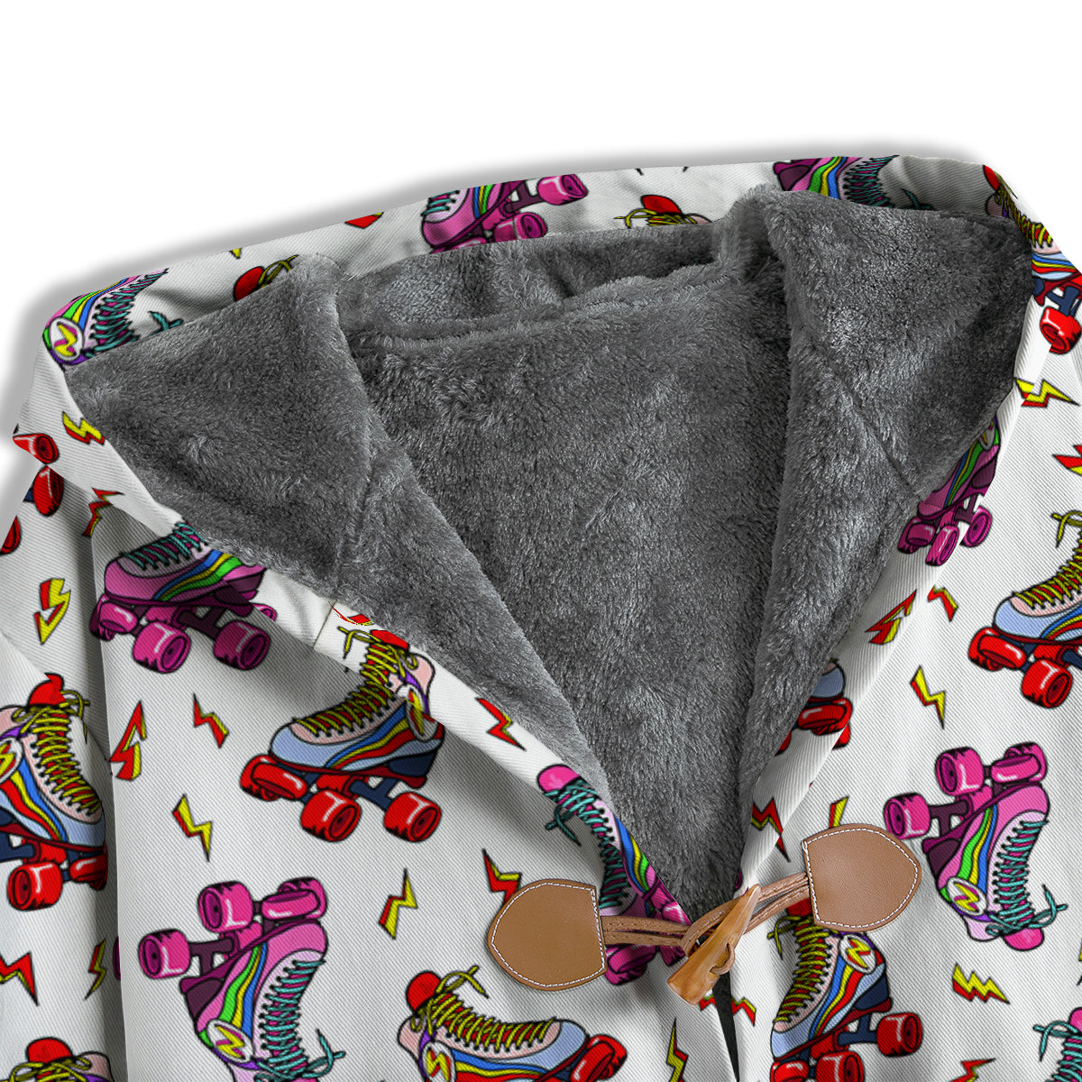 Roller Skates Lightning Print Pattern Men's Windbreaker Jacket-grizzshop