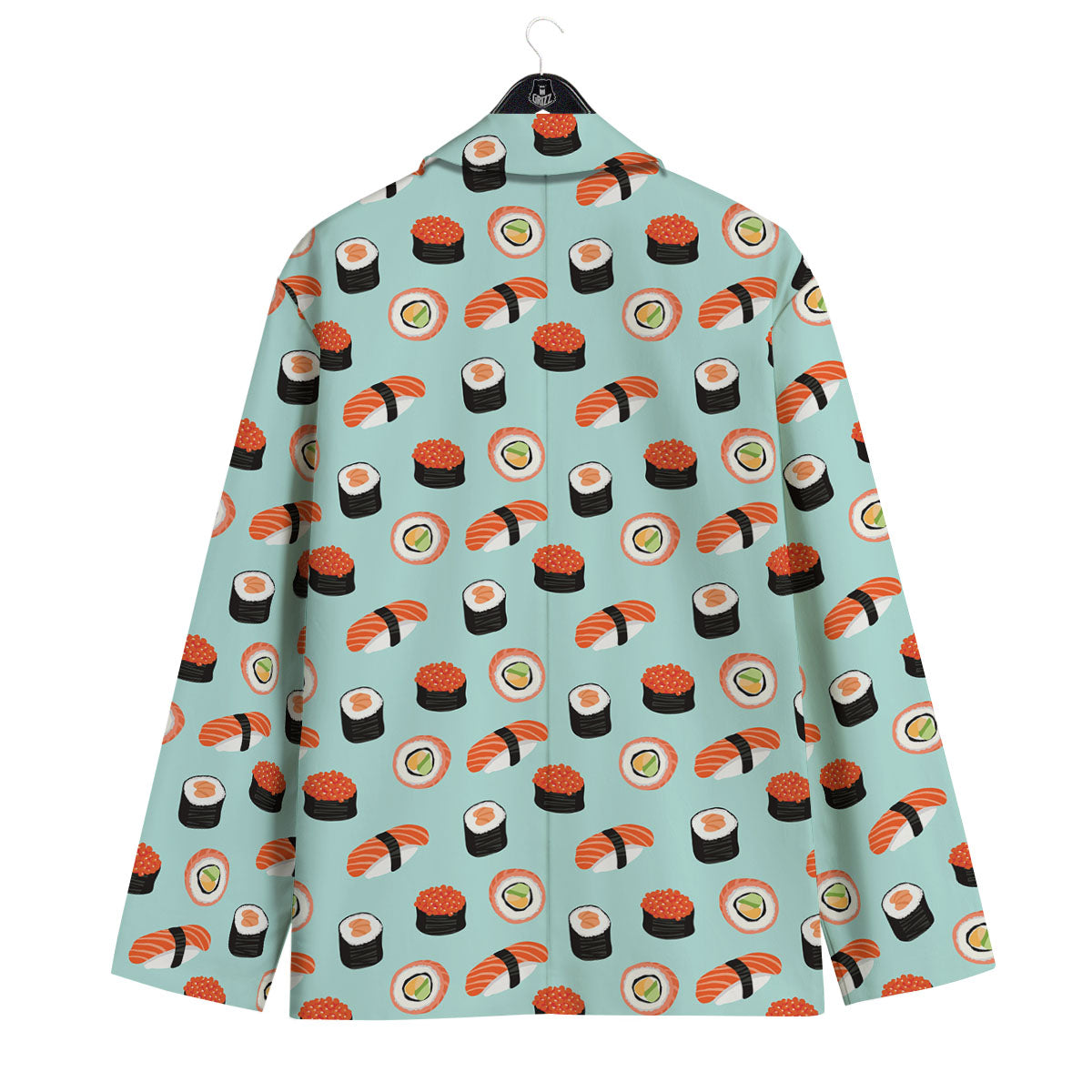 Rolls And Japanese Sushi Print Pattern Men's Sport Coat-grizzshop