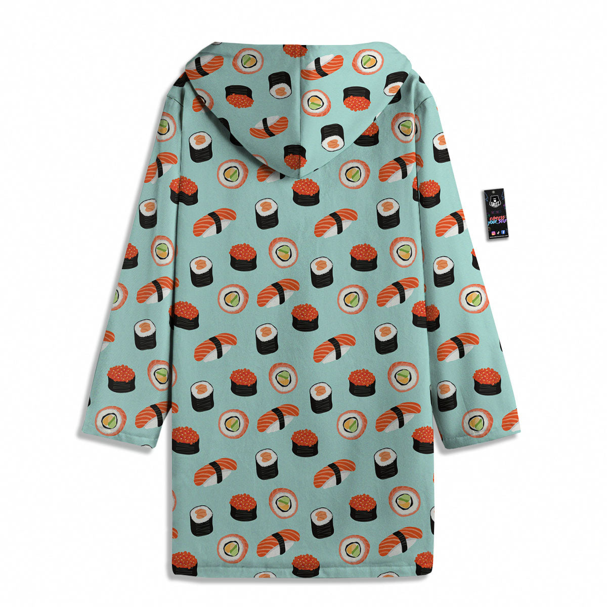Rolls And Japanese Sushi Print Pattern Men's Windbreaker Jacket-grizzshop