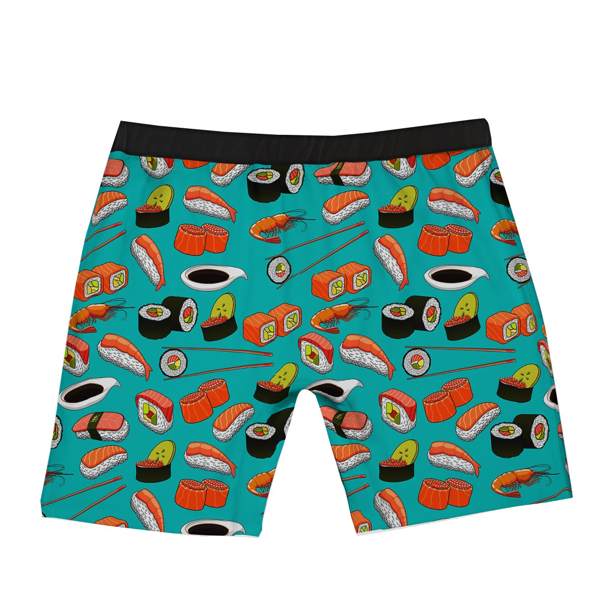 Rolls And Salmon Sushi Print Pattern Boxer Briefs-grizzshop