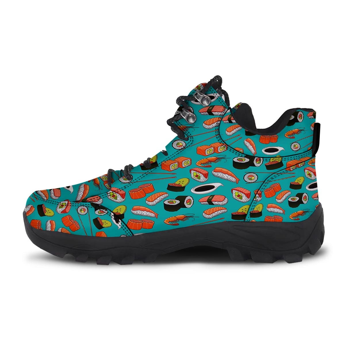 Rolls And Salmon Sushi Print Pattern Hiking Shoes-grizzshop